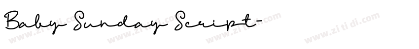 Baby Sunday Script字体转换 Baby Sunday Script字体转换